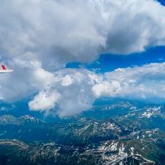 Flugwegposition um 11:54:37: Aufgenommen in der Nähe von Oppenberg, 8786, Österreich in 2767 Meter